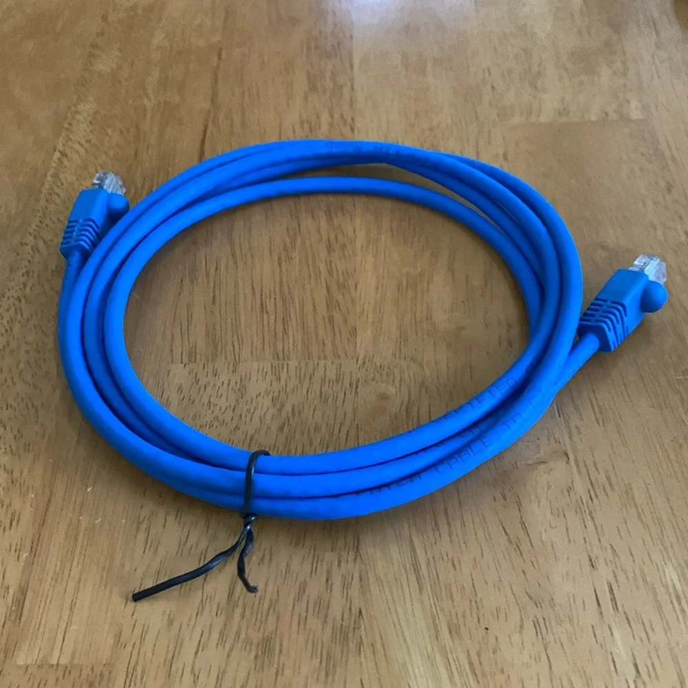 🛑 FREE Ethernet Patch Cable Cord Category 6 Blue